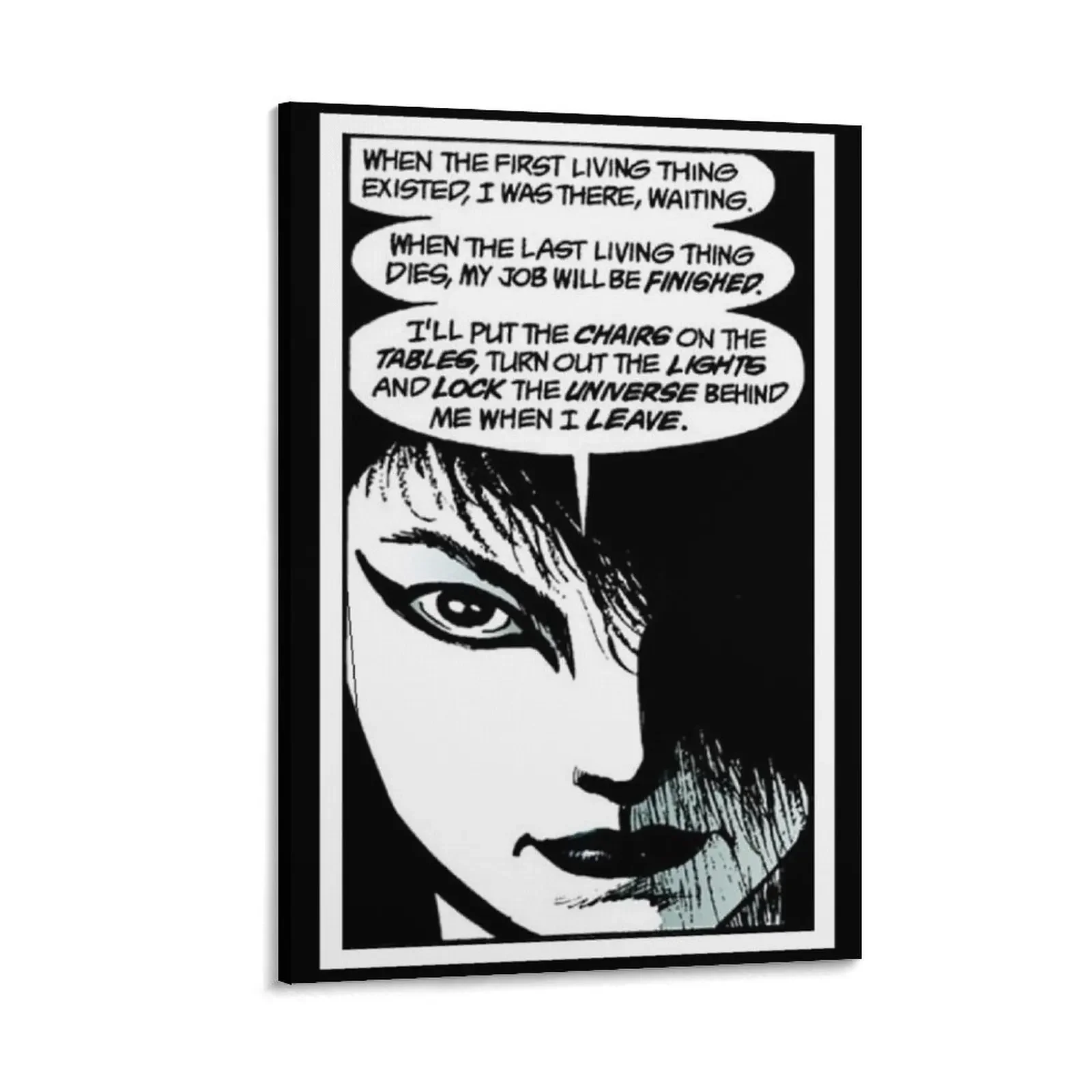 

Death, Sandman Canvas Painting poster vintage home decor canvas wall decoration