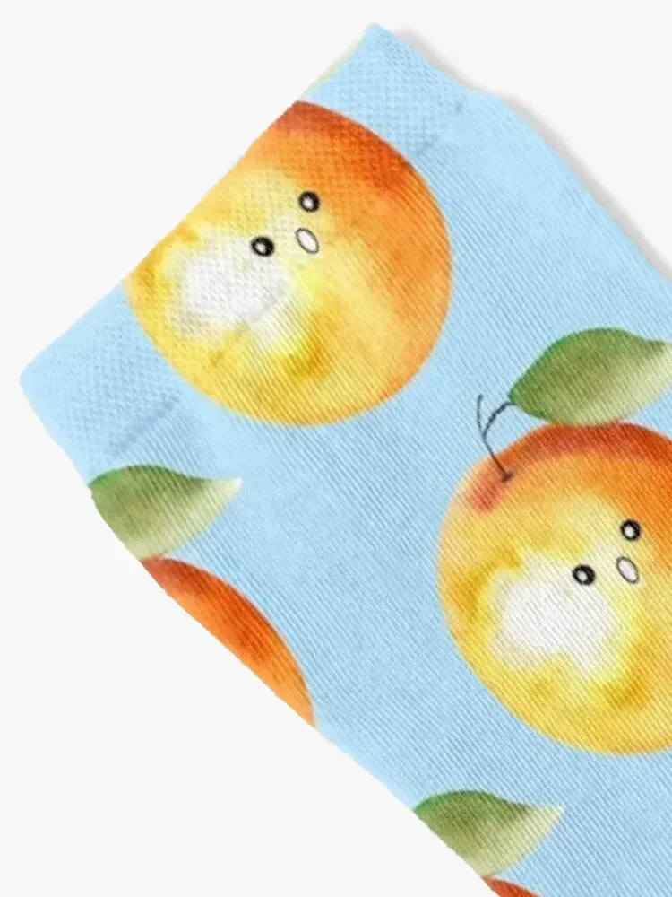 Shocked Orange Socks funny gift men cotton high quality Socks For Girls Men's