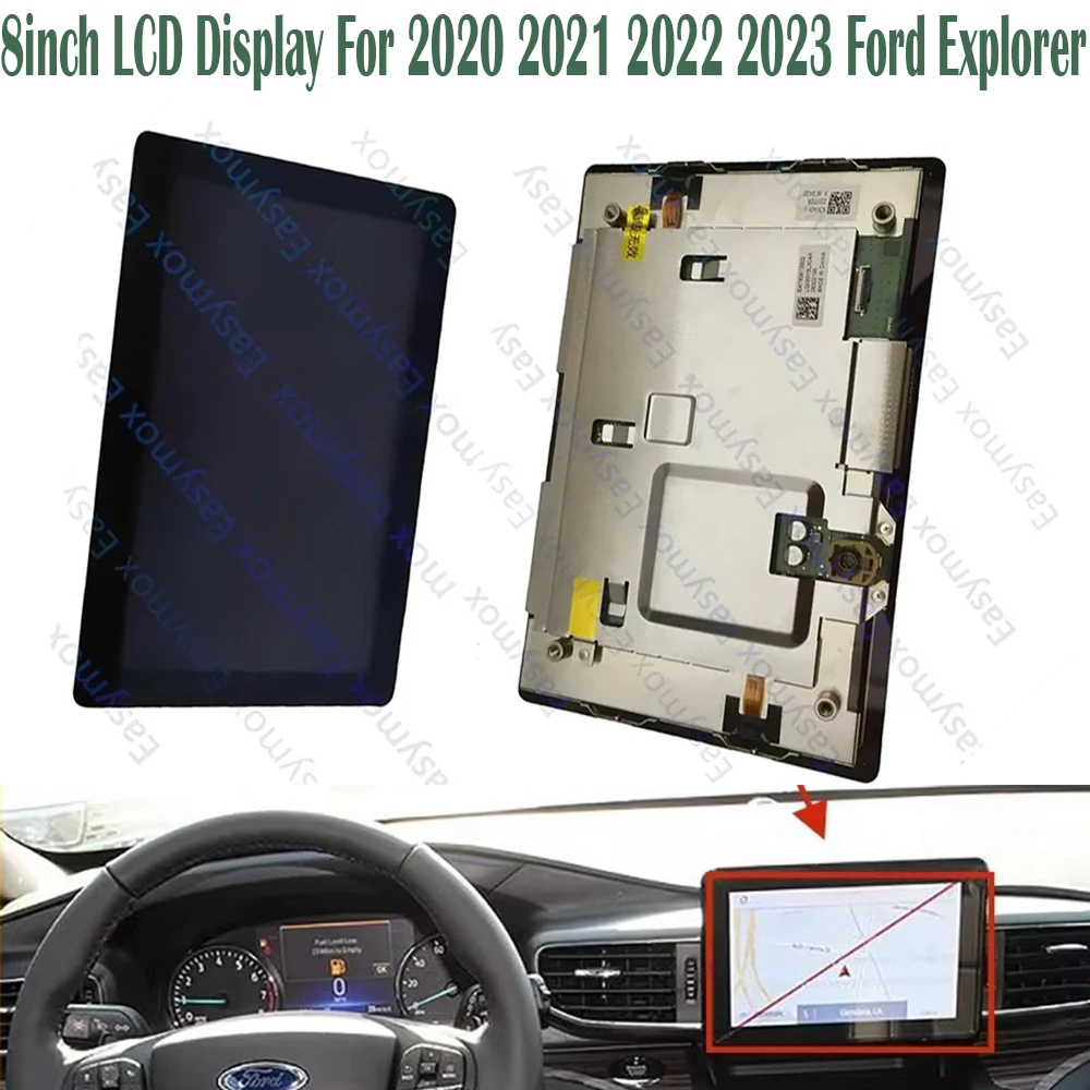 

8inch LCD Display LQ080Y5LX04A LB5T18B955FC For 2020 2021 2022 2023 Ford Explorer Car Navigation Center Console Screen Repair