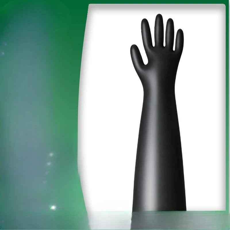 Gloves Neoprene gloves Nuclear industry Biomedical dry box Acid and alkali rot resistant gloves