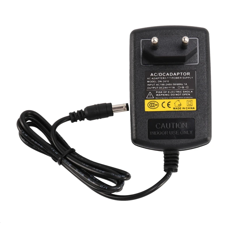 

10X Charger US Plug AC 110V 220V Converter DC 24V 1A Power Supply Adapter Black