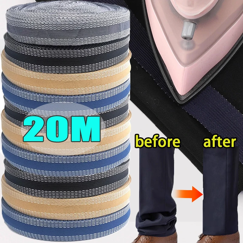 

20 м наклейка на подол брюк, модифицированный пояс, артефакт, наклейка без шва, тканевые брюки, укороченные самоклеящиеся наклейки на штаны «сделай сам»