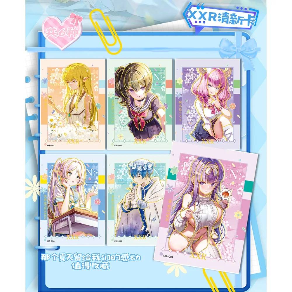 Frieren: além do fim da jornada cartões de coleção clássico fantasia aventura anime personagens cartões raros meninos meninas hobbies presente brinquedo