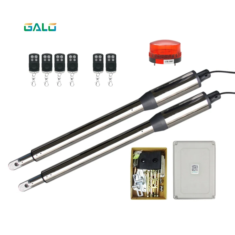 Swing Gate Motor 300kgs Full Automatic Swing Gate Opener Kit Multiple Remotes