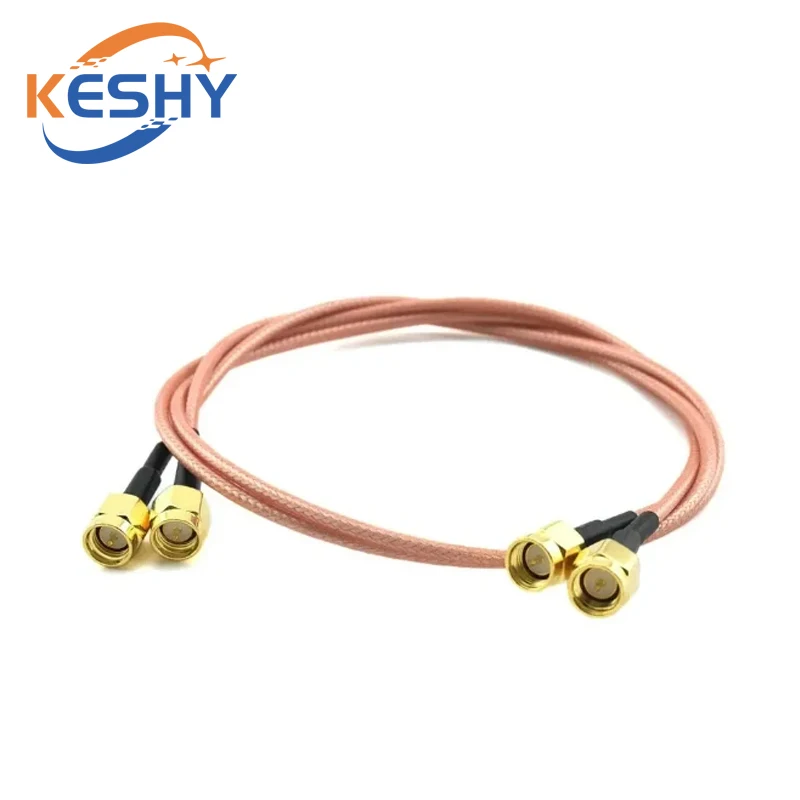 SMA Male To SMA male RG316 cable assembly Jumper Pigtail 8/10/15/30/50/60/70/80/90cm/1m SMA plug Crimp FPV RG316 Cable 50ohms