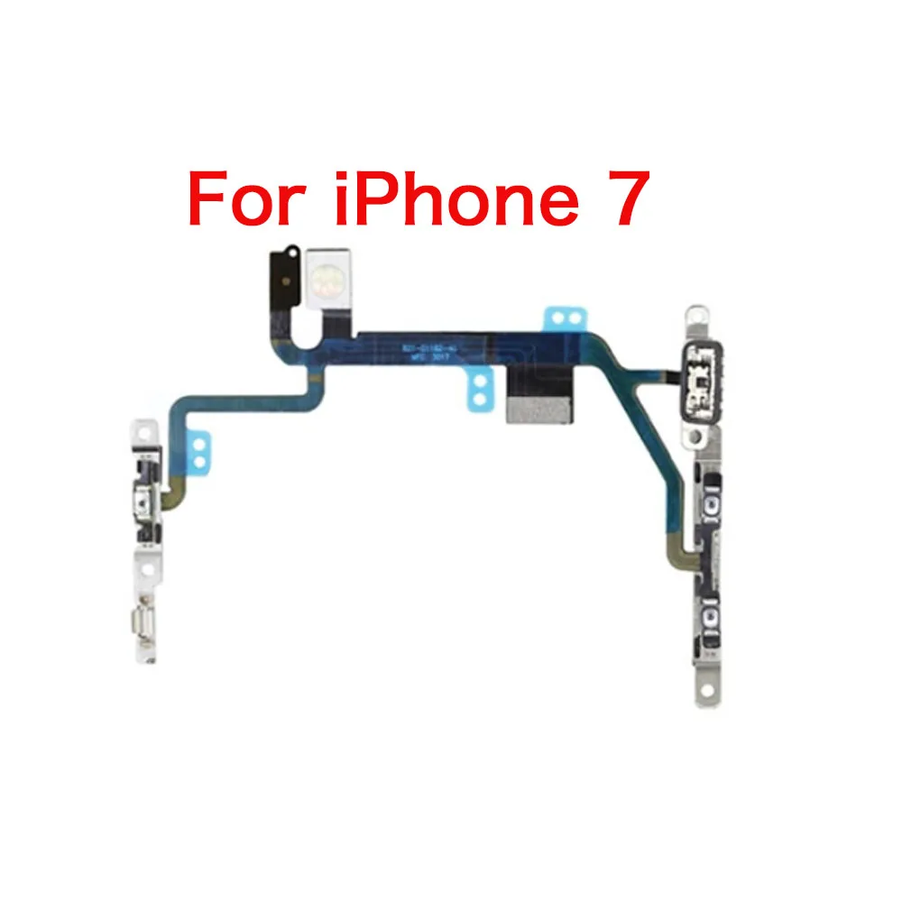 Volume Button Control Mute Connector Flex Cable For iPhone 6 6P 6s 7 8 Plus X XR XS Max Replacement Parts