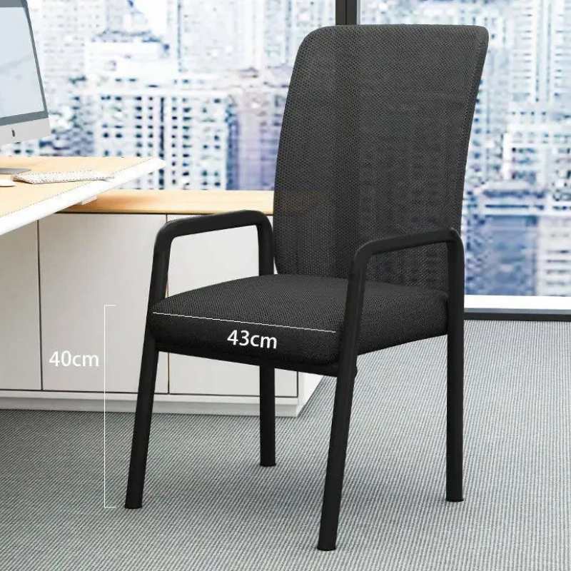 Comfy Normal Fancy Chair Back Support Black Designer Armrest Office Chair In Low Price Modern Silla De Oficina Home Furniture