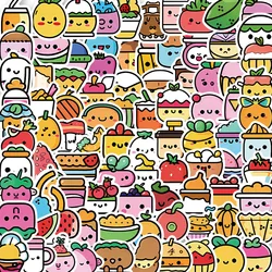 10/100 Stuks Kawaii Snoep Ijs Eten Cartoon Stickers Diy Bike Skateboard Koelkast Gitaar Laptop Bagage Grappig Kid Sticker Cadeau