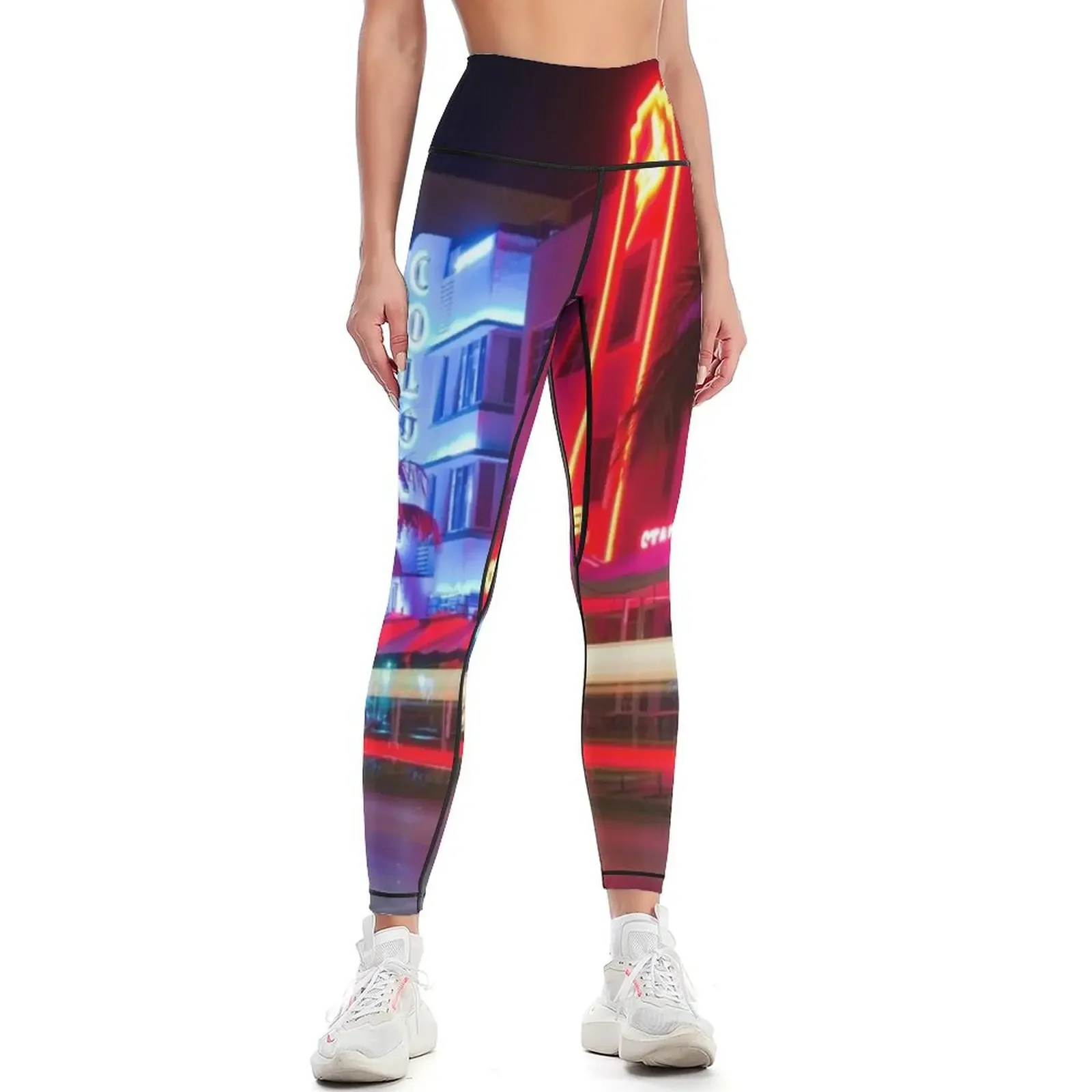 

Miami Nights Leggings sports shirts gym Legging sport fitness set gym Womens Leggings