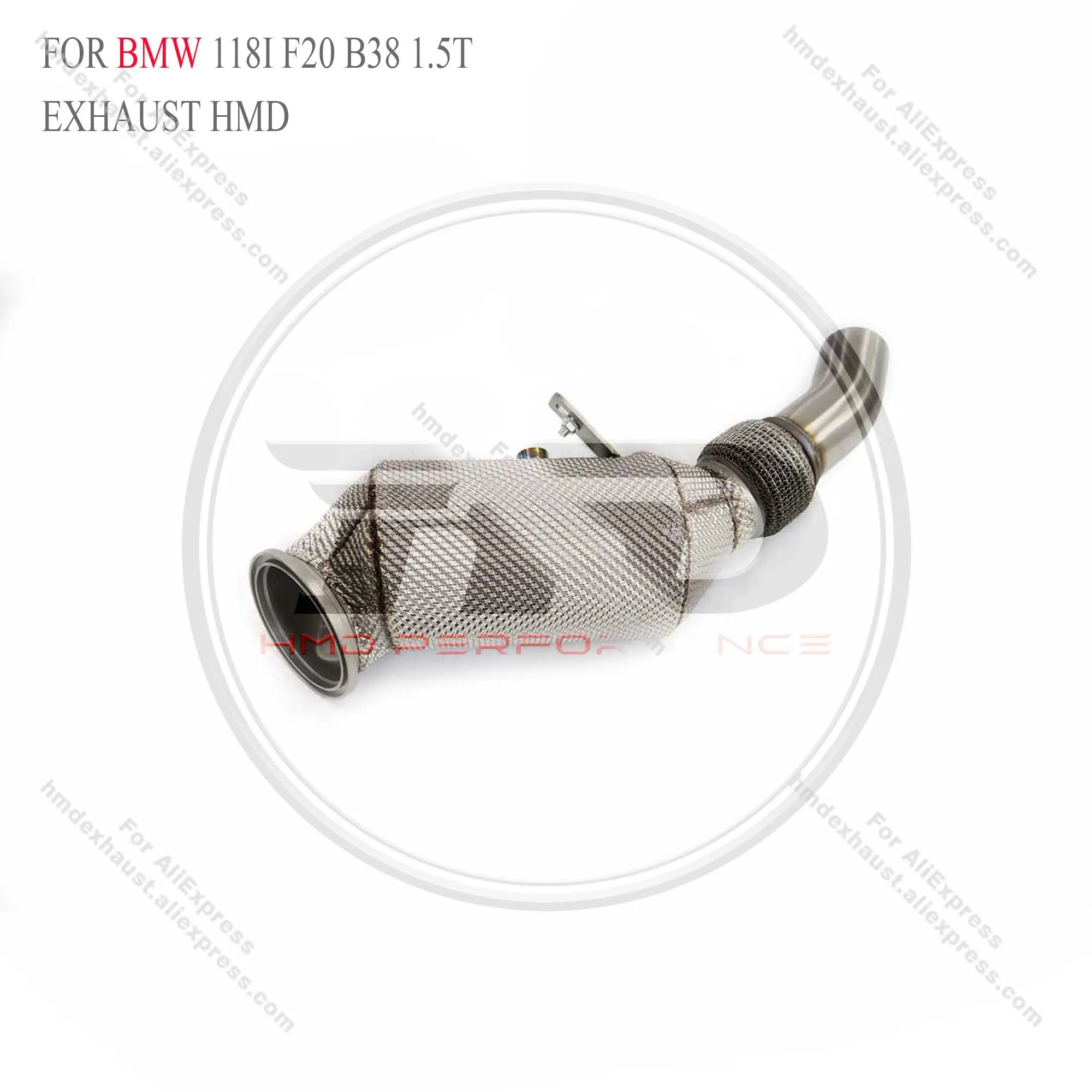 

HMD Exhaust System High Flow Performance Downpipe for BMW 118i f20 B38 1.5T With Heat shield