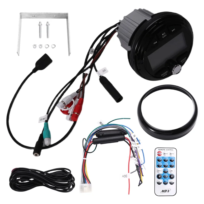 

Лодка Радио Стерео Эквалайзер Bluetooth Аудио Радио FM AM Приемник Подходит Для Яхты ATV UTV SPA RZR Для RV Радио MP3 Медиаплеер