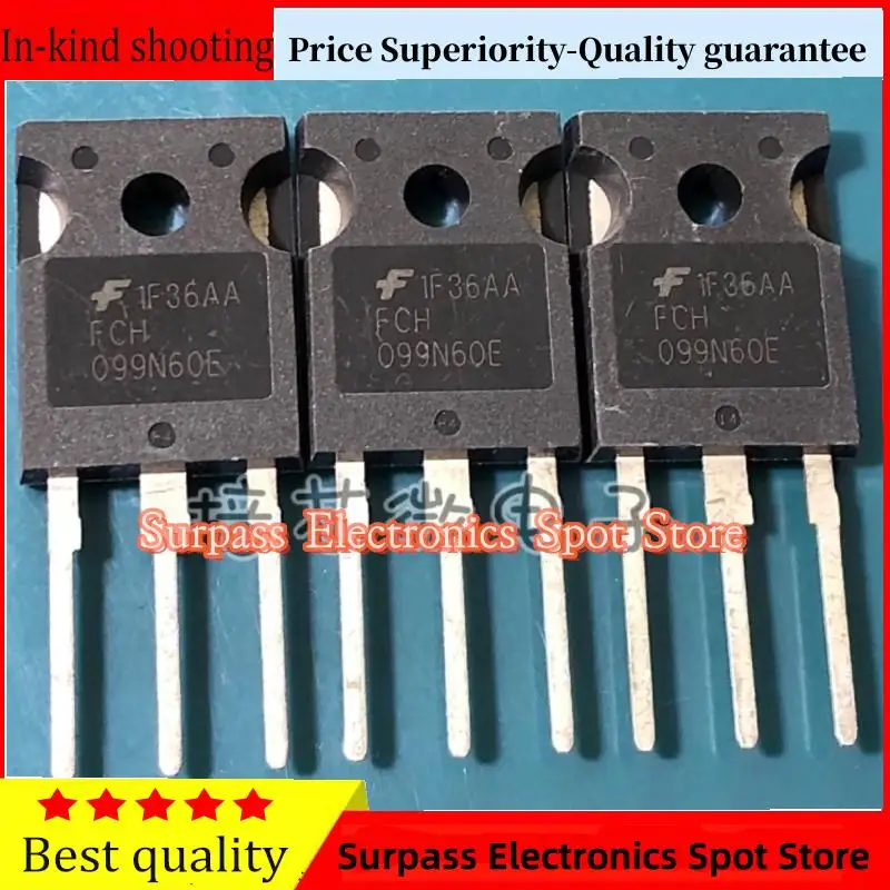 

10PCS-100PCS FCH099N60E MOS TO-247 37A600V Price Superiority-Quality guarantee