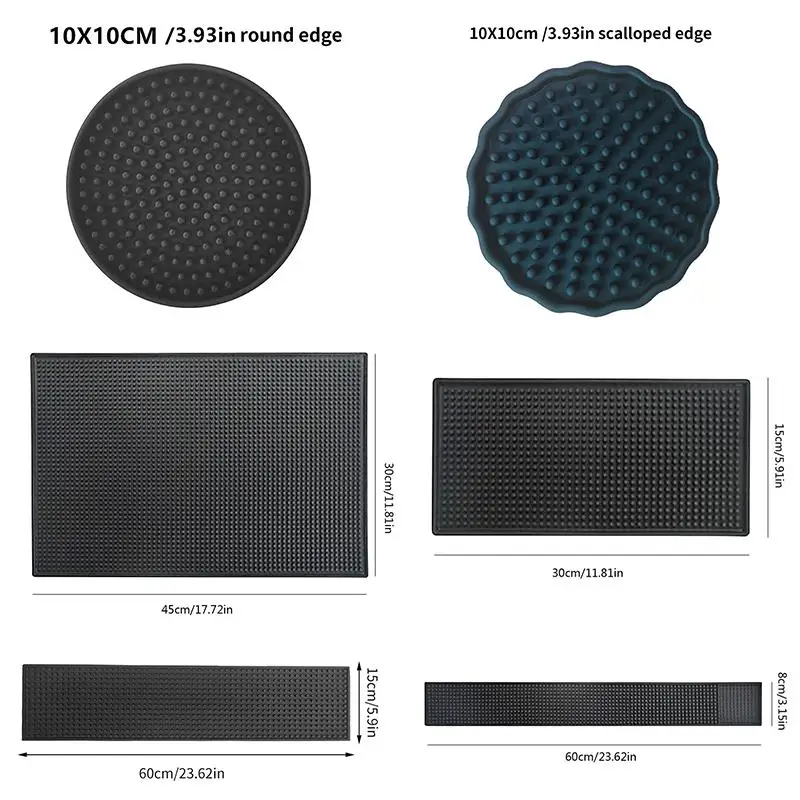 PVC Bar Mat Anti-slip Cafe Bar Mats Home Cup Mat Waterproof Heat Resistant Durable Drain Bar Service Spill Mat For Home Bar Cafe - view 5