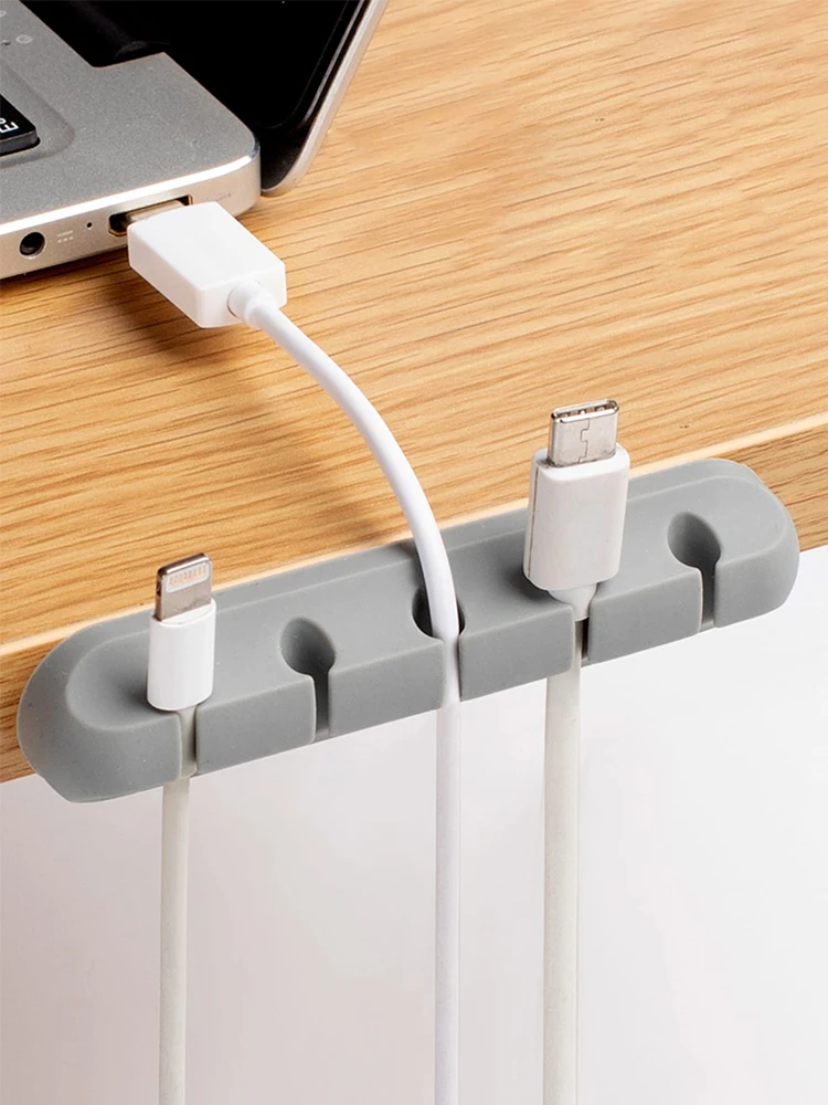 2-piece cute cable organizer bracket clip, suitable for desktop cable organizer management, office, home