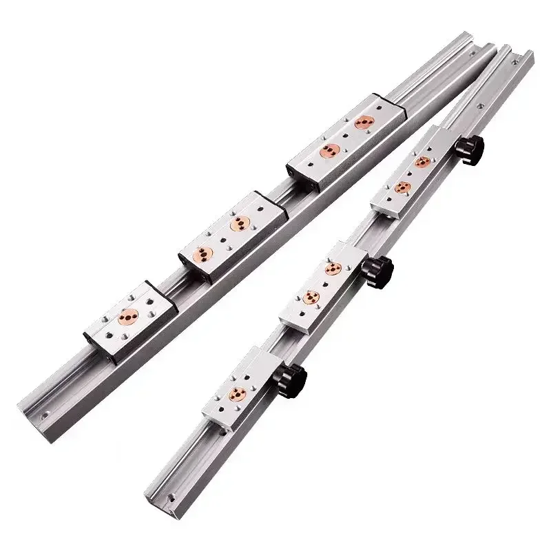 1PC Silver Built-in dual-axis linear guide 38mm Width SGR15N Roller slide 1set 1 SGB15N block and 1 SGR15N guide 3D Printer Part