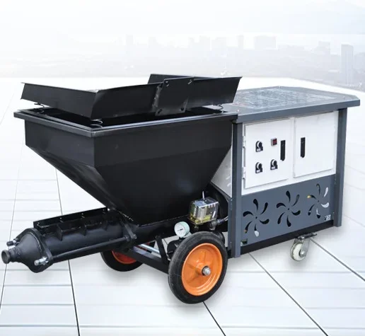 Automatic Sand Mortar Spraying Pump Machine Wall Cement Plaster Machine with Core Motor Component