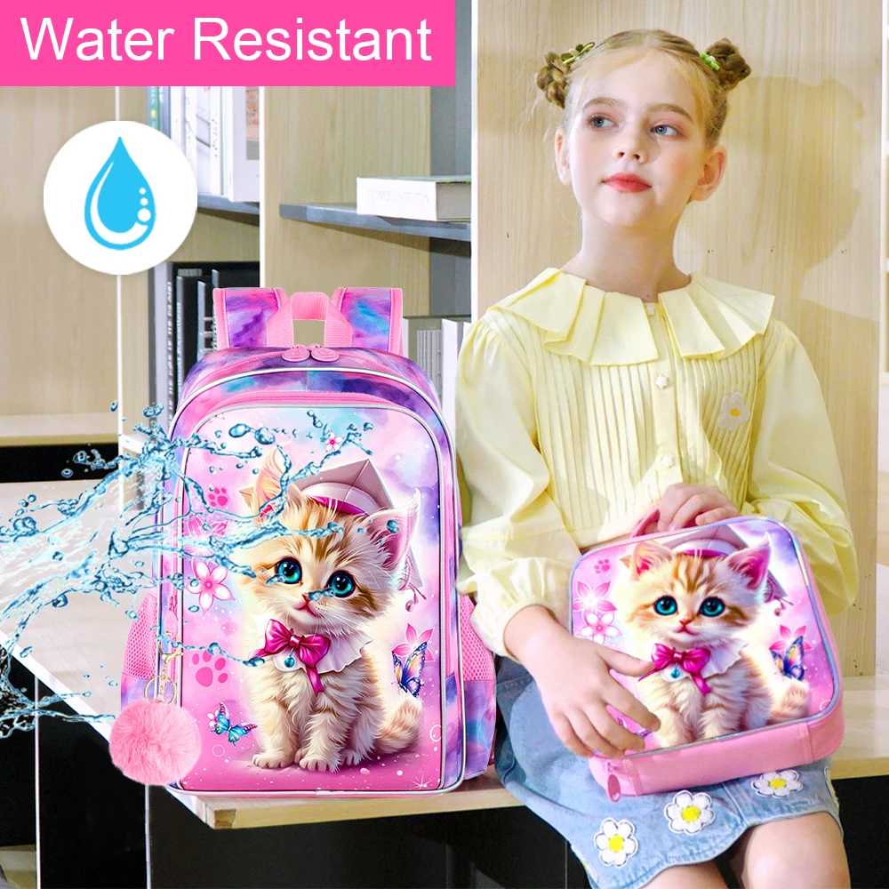 3PCS Backpacks for Girls, 16\