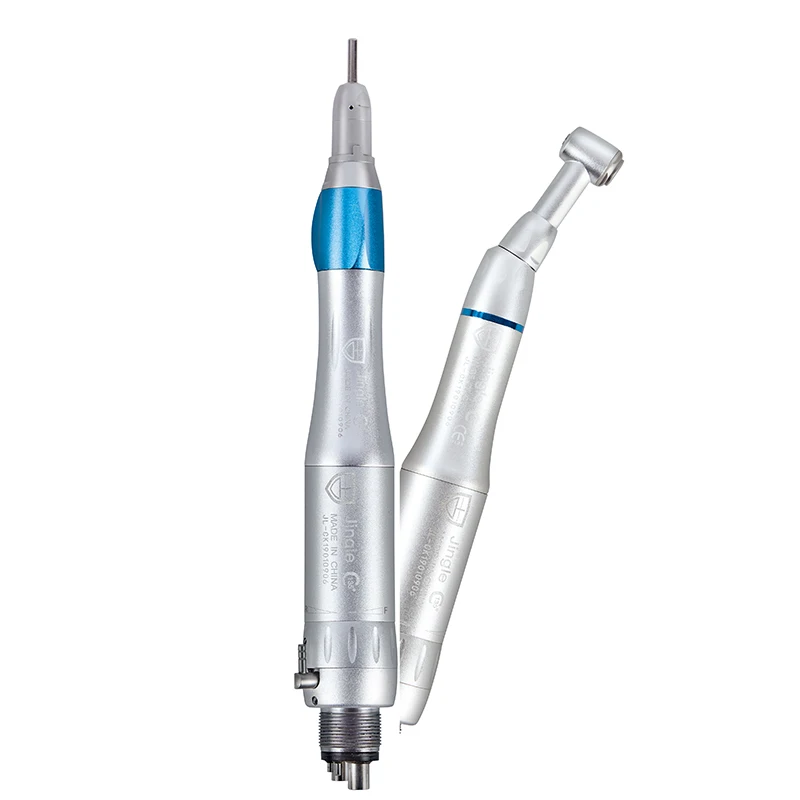 1:1 external irrigation low speed handpiece kit including Straight Contra Angle handpiece & Air Motor