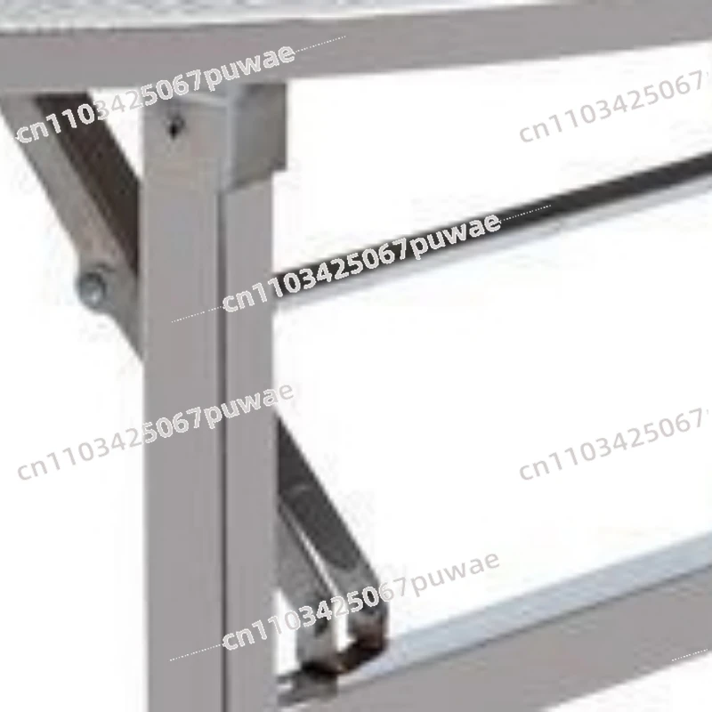 Thickened Stainless Steel Folding Round Table Restaurant Food Stall Running Water Seat Table Barbecue Table Stall Household