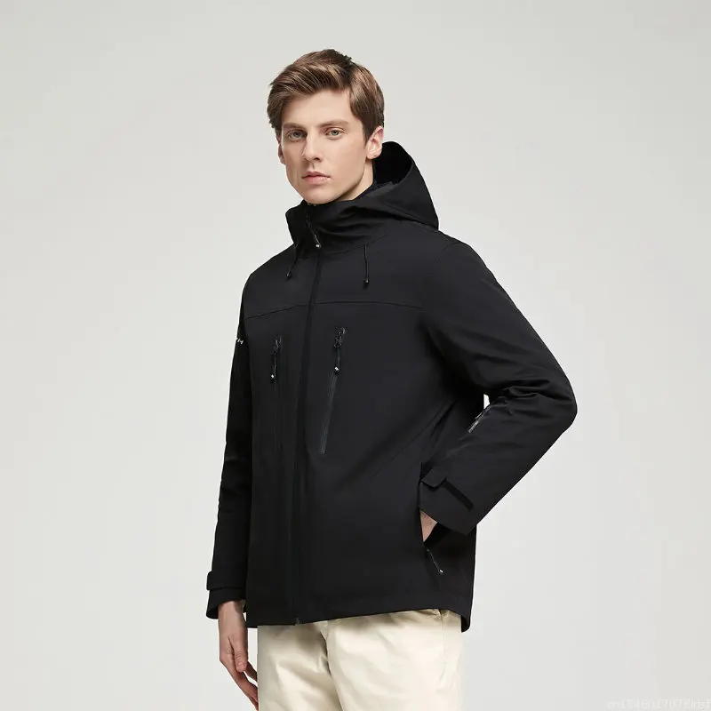 Youpin ZENPH Aerogel الباردة المقاومة التنزه جاكيتات الرجال في الهواء الطلق الرياضة معطف مقنع مقاوم للماء تنفس الشتاء السترات الحرارية