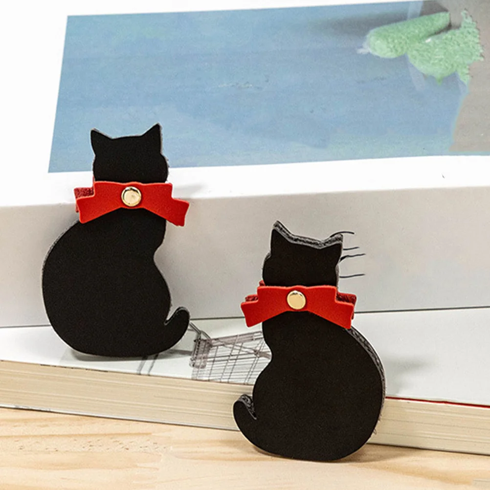 3Pcs Bookmarks Cute Cat Page Markers for Students Book Lovers Reading Accessories Small Decorative Gift