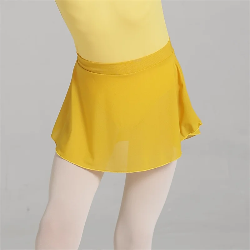 Heißer Verkauf billig hochwertige Kinder Mädchen Kinder tanz tragen hoch Spandex gewickelt Mesh Ballett röcke – Detail 10