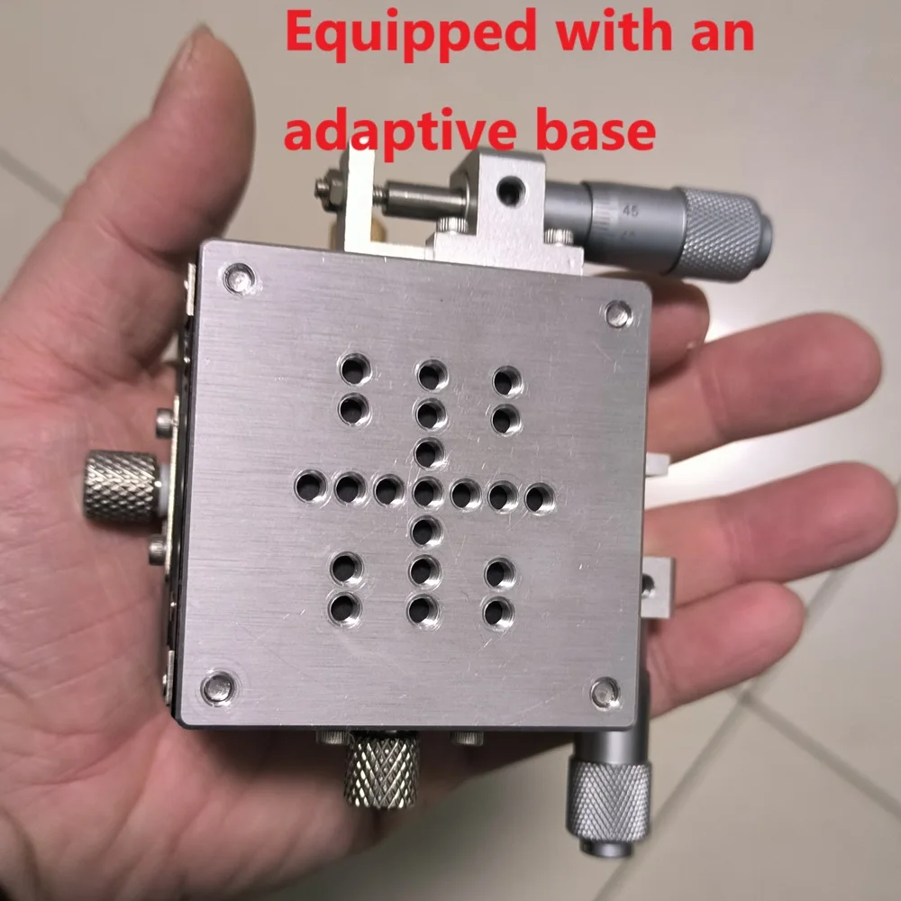 XY Axis Linear Stage Fine-tuning Frame Precision Measurement Manual Displacement stage with aluminum alloy Micro Clamping vise
