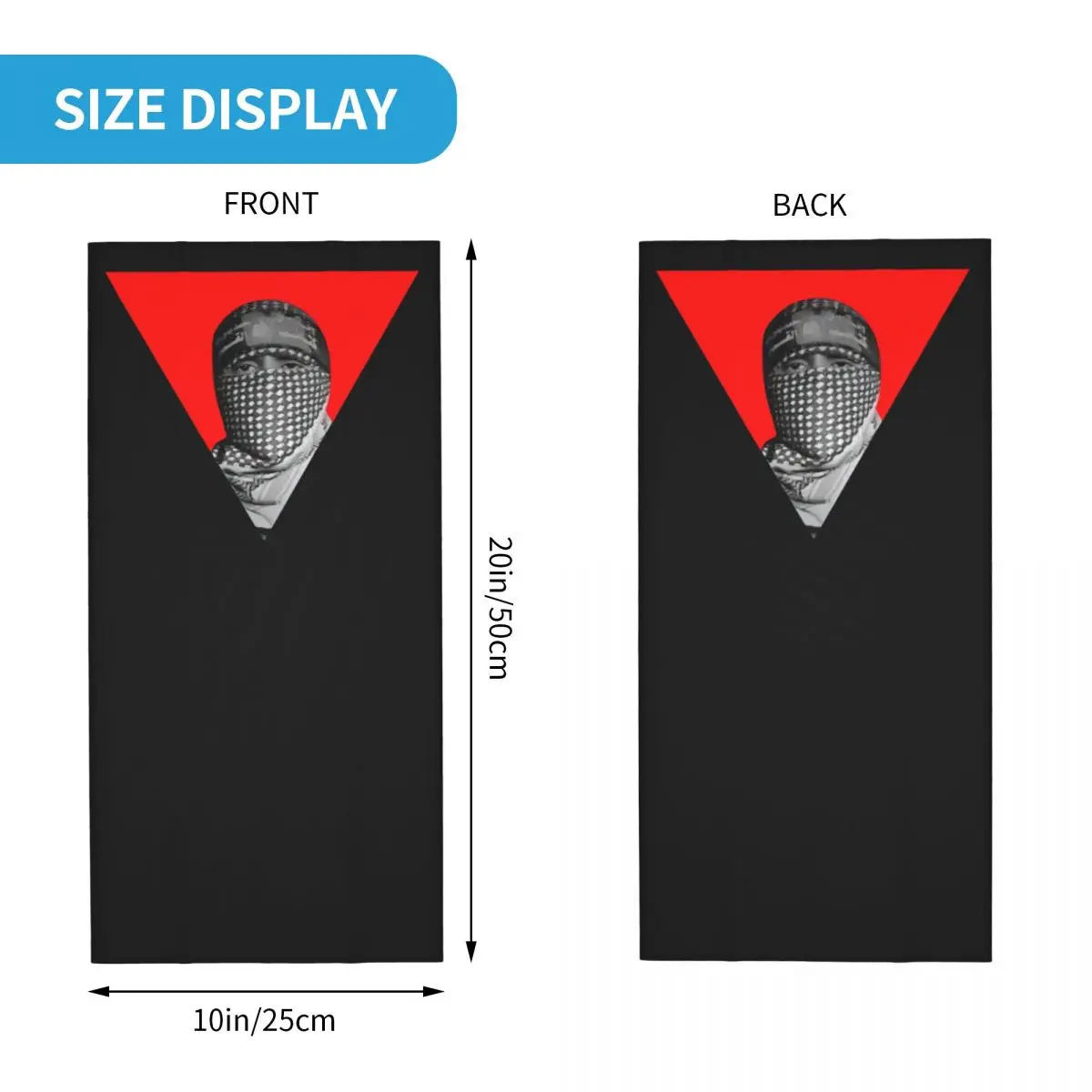 Hatta Kufiya Folk Man Bandana Neck Gaiter Printed Mask Scarf Warm Balaclava Cycling for Men Women Adult All Season