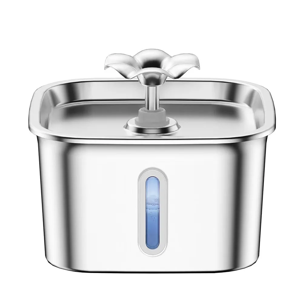 Stainless Steel Pet Automatic Water Dispenser Charge for Cats Dogs Rabbits Fountain Circulating