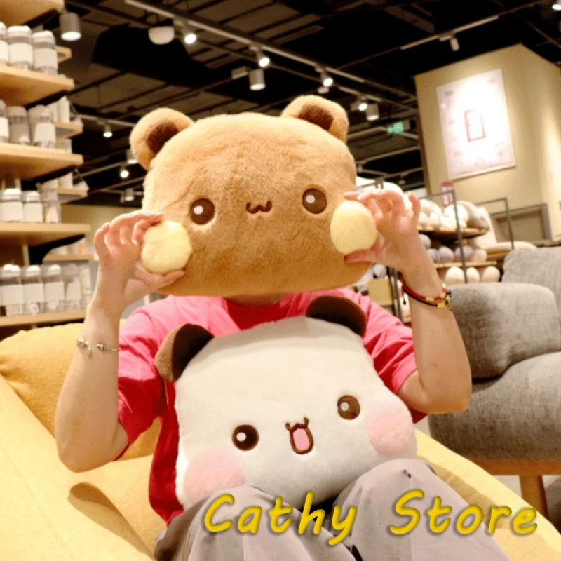 

Kawaii Bubu Dudu Panda Mitao Cat Peripheral Plush Pillows With Pressing Sound Couple Gift Cushions Cute Plush Doll Decor Genuine