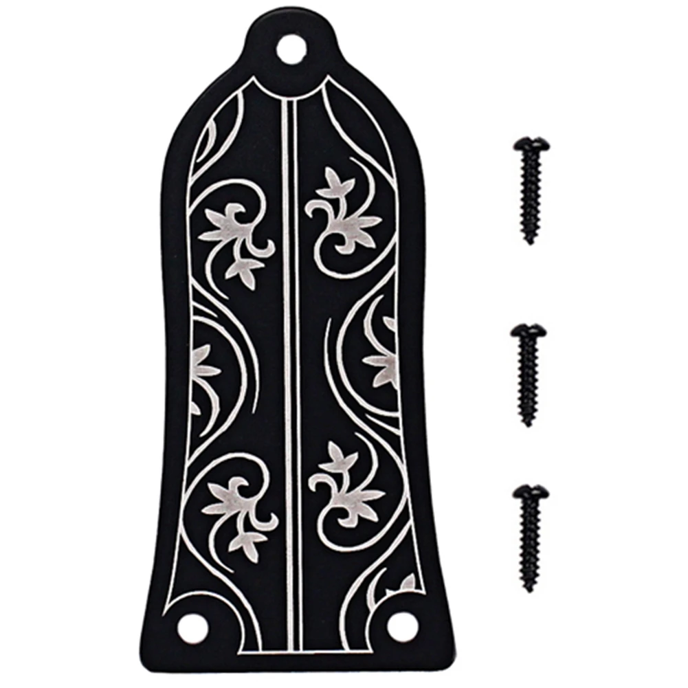 Gitarre Truss Rod Cover GR34 Truss Rod Shape Case für E-Gitarre Les Paul Epiphone (Schwarz)