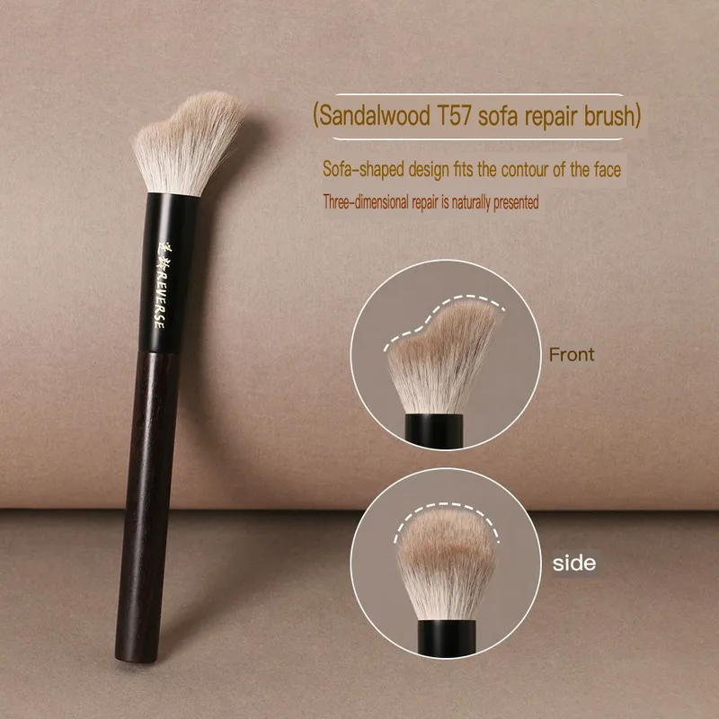 

Reverse Age Sandalwood T57 Sofa Wave Makeup Beginner Portable Soft Bristle Contour Beauty Brush