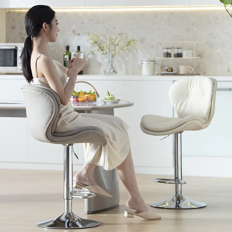 

Kitchen Office Bar Stools Accent Restaurant Minimalist Modern Design Bar Chairs Make Up Aesthetic Cadeira Lounge Suite Furniture