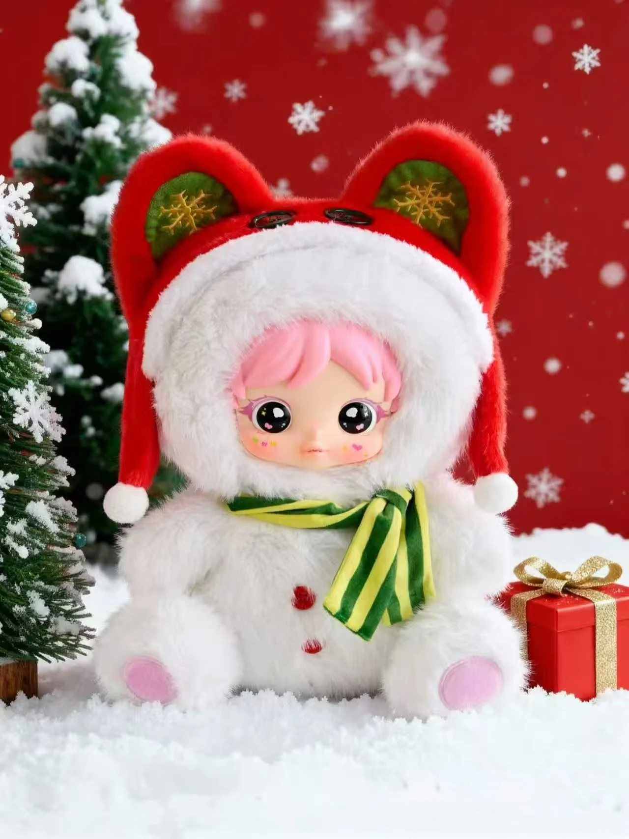 

Аутентичная плюшевая игрушка Amy Christmas Night 680% серии, милая слепая коробка, большая мягкая кукла, праздничный подарок, мягкая и исцеляющая коллекционная игрушка