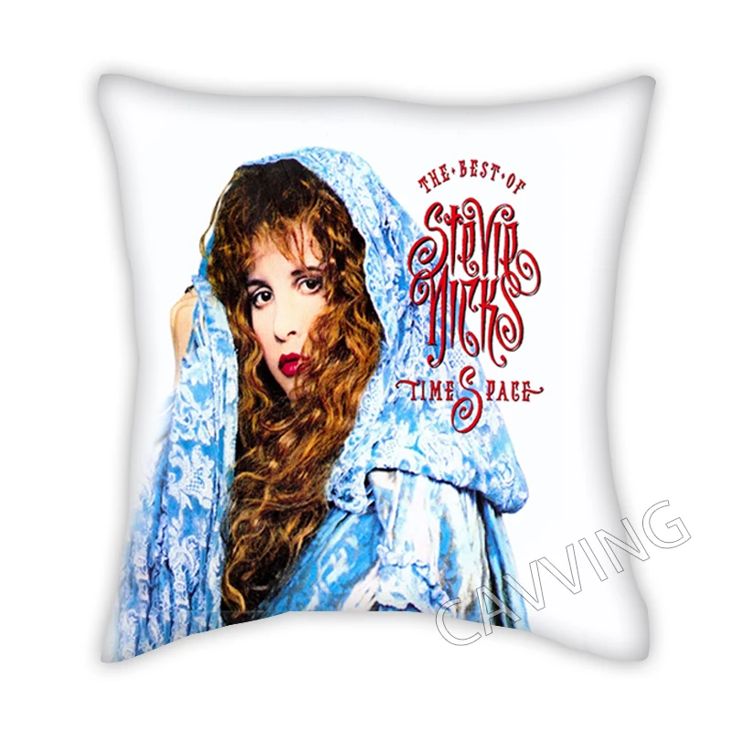 STEVIE NICKS   3D Printed  Polyester Decorative Pillowcases Throw Pillow Cover Square Zipper Cases Fans Gifts Home Decor