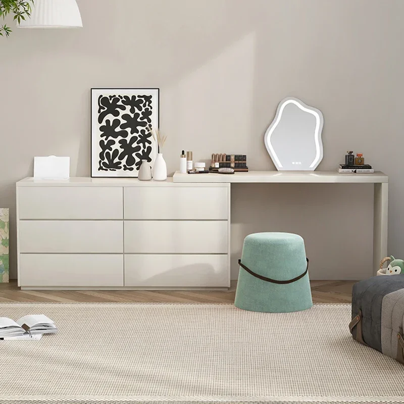 Armario de almacenamiento, tocadores de maquillaje Vintage de lujo con espejo, tocadores, mesas de tocador, muebles de dormitorio minimalistas, Tocadores TYDT