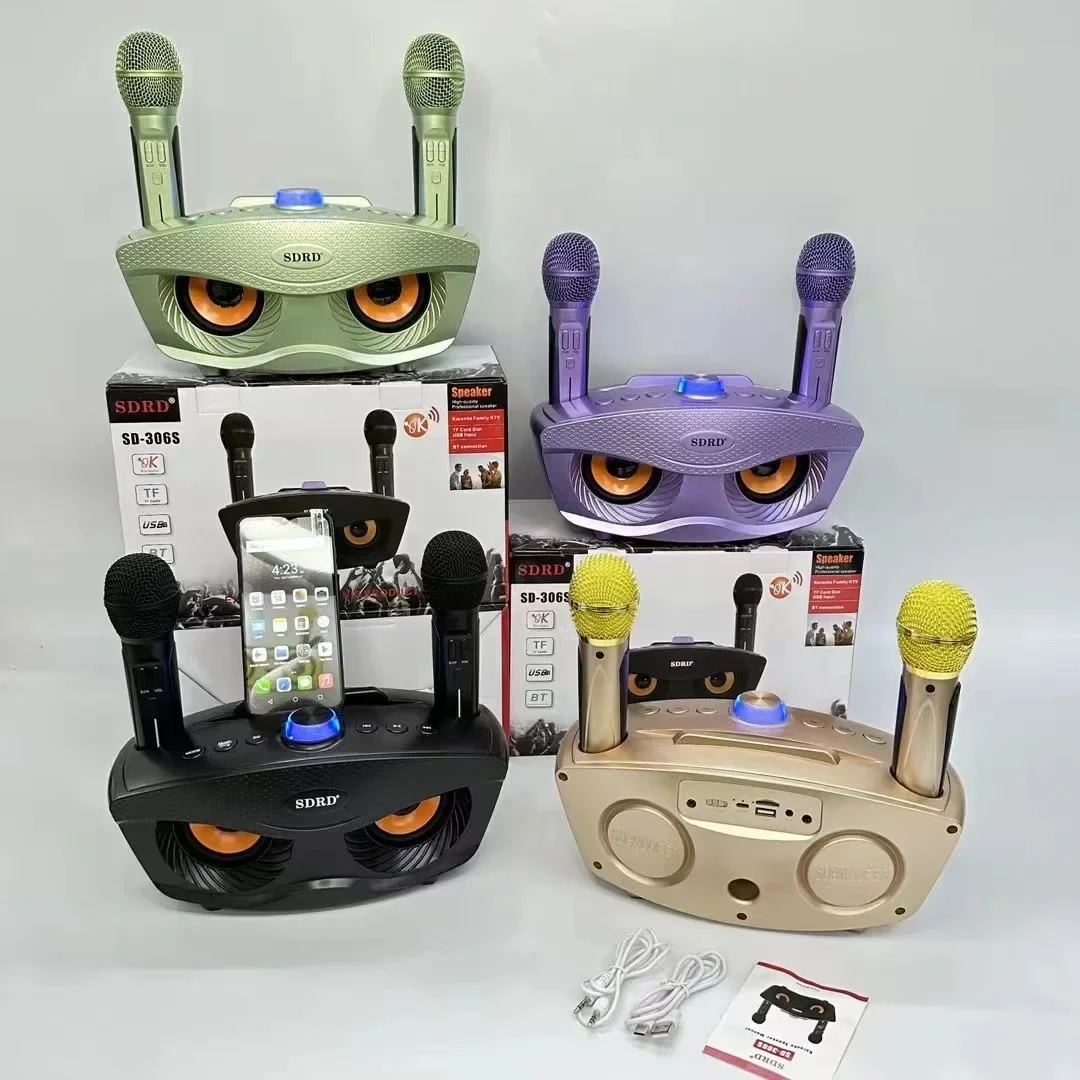 20W High Power Party Lautsprecher Aktive Lautsprecher DJ Set System Karaoke Drahtlose Bluetooth Professionelle Tragbare Verstärker SD306