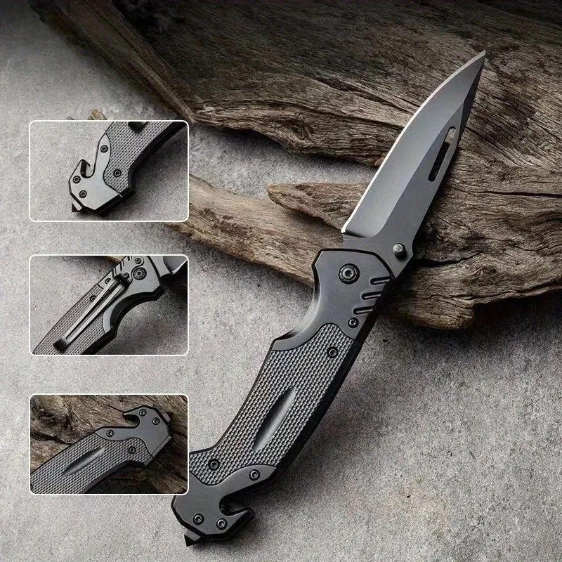 Outdoor Folding Knife Fruit Knife Portable Pocket Knife High Hardness Sharpness Self Defence Camping Knife