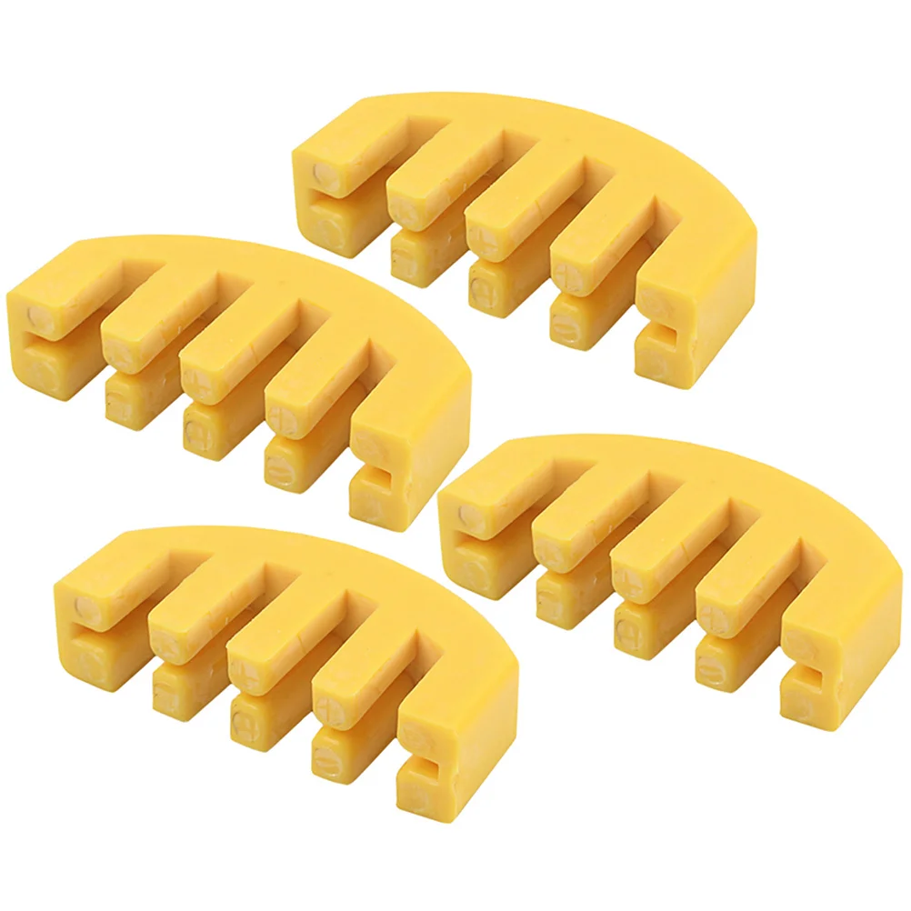

4 Pcs Violin Mute Style Practice Viola Muffler Accessories Rubber Instrument Parts Round for