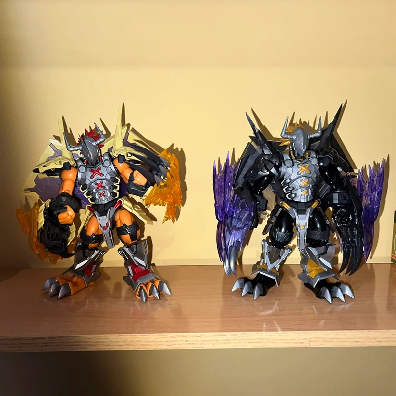 New Anime Digimon Greymon Battle Upgraded Version With Special Effects Parts DIY Assembled Model Ornaments Collectible Toy Gifts
