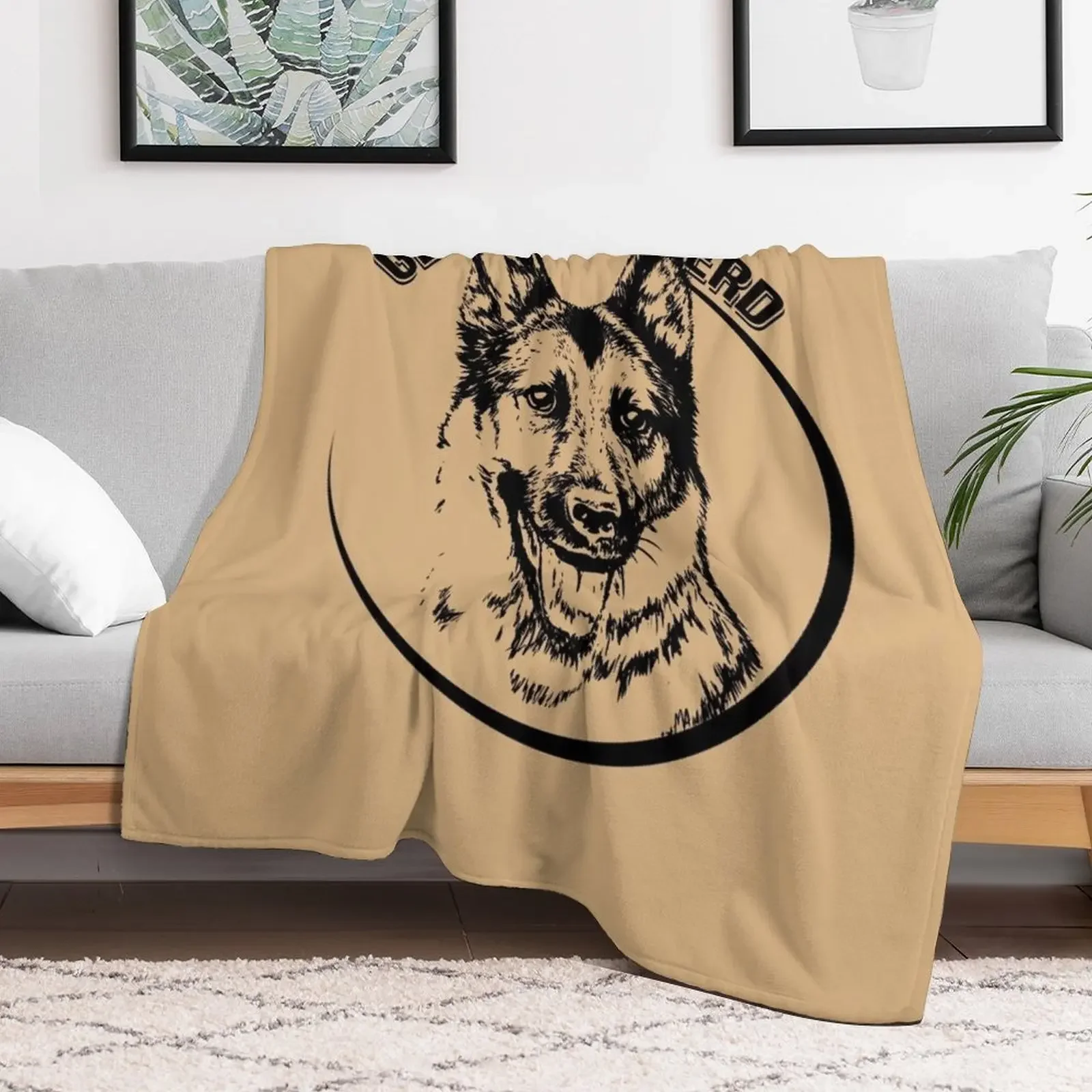 German Shepherd Throw Blanket Soft Beds manga Sleeping Bag Blankets