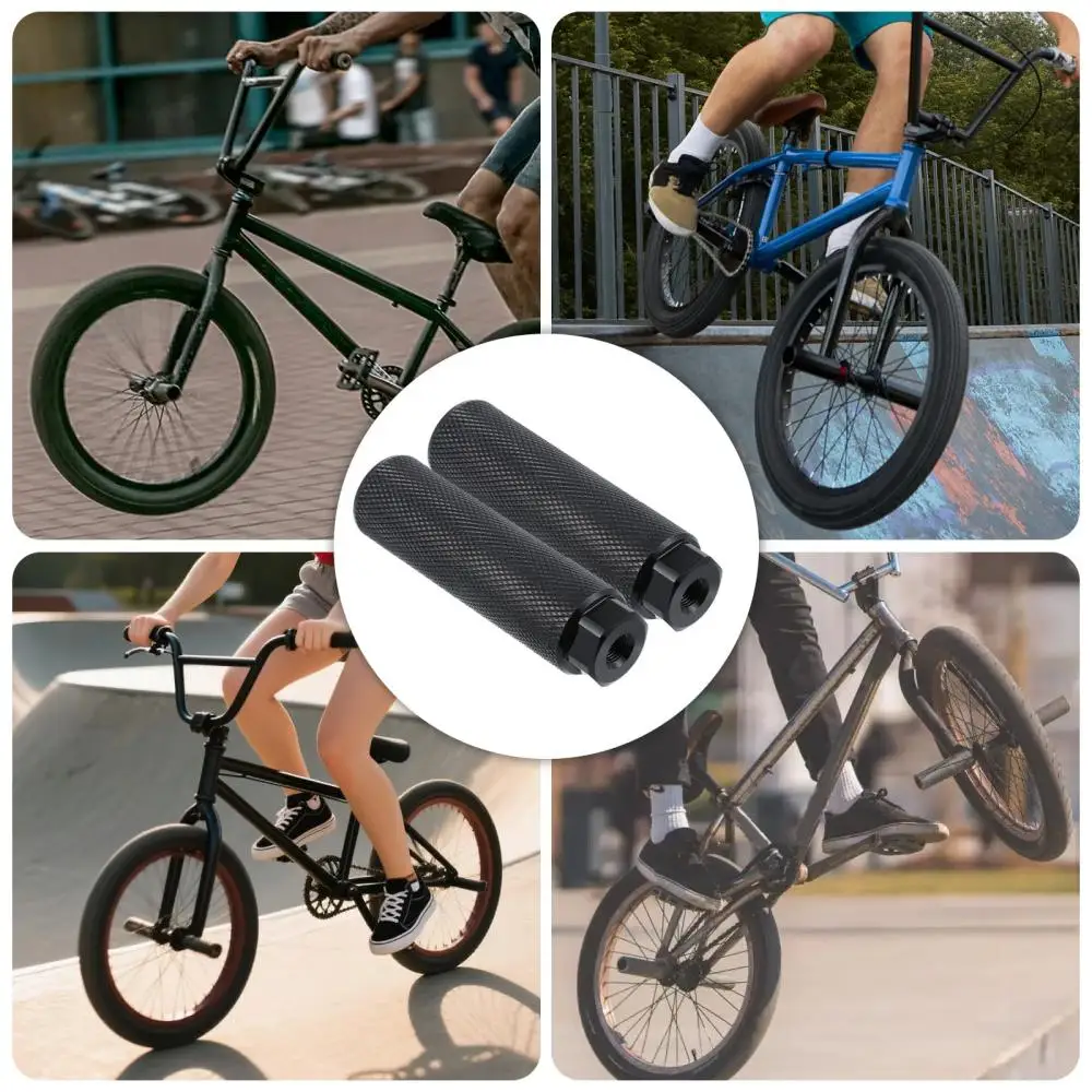 DOMEN Bike Stunt Pegs Aluminum Alloy Anti Skid Lead Foot For BMX Bike Fit 3/8'' Axle Footrest-Lever Bike Pegs Bicycle Accessorie image 6