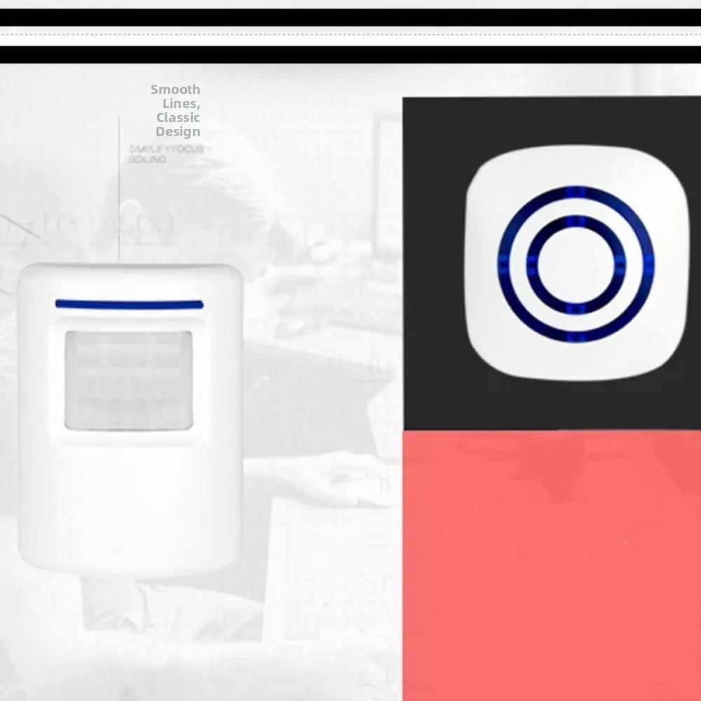 38 campanelli Regolazione del volume del campanello wireless Sensore automatico a infrarossi PIR Gamma di trasmissione a lungo Plug-in Split