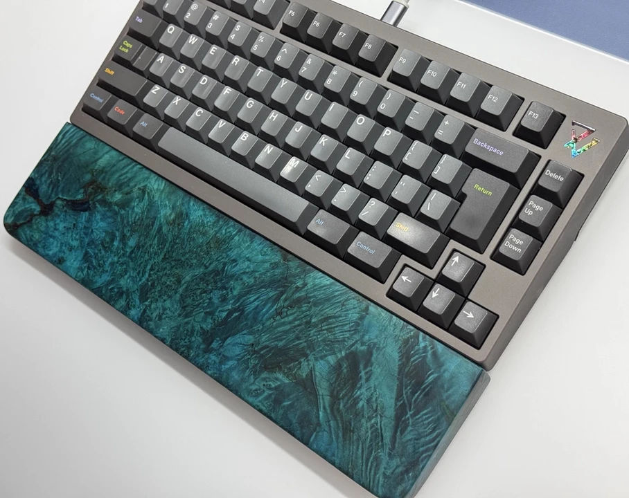 Solid Wood Handle Mechanical Keyboard Palm Rest High End Customization Palm Rest Bowl Pad Stable Wood Hand Support