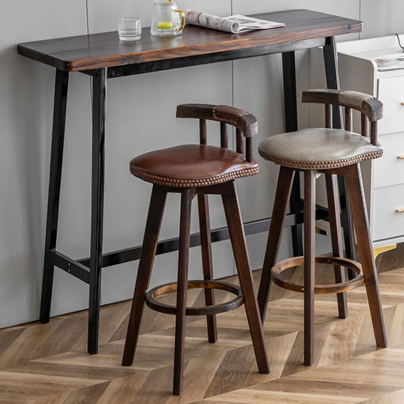 Nordic Salon Bar Chairs Stool Design Nordic Comfortable Minimalist Bar Stools High Modern Silla Alta Para Barra Salon Furniture