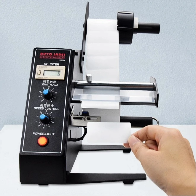 

1150D Auto Label Dispenser Label Stripper Speed Control Auto Counting Intelligent Induction Separation Tearing Labeling Machine