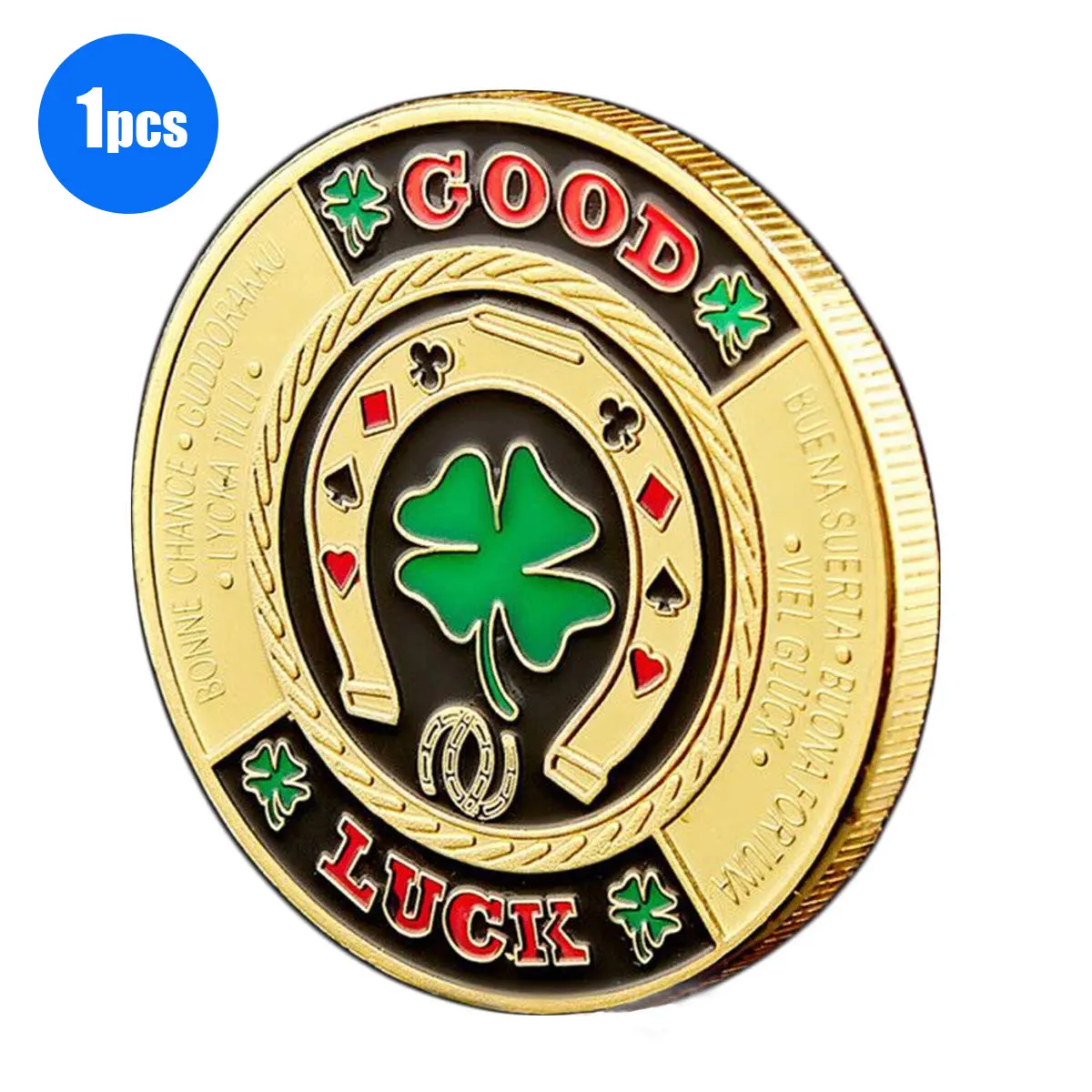 1Piece Poker Card Guard Good Luck Souvenir Casino Cover Protector Chip Coin Table Games Poker Beautiful Gift