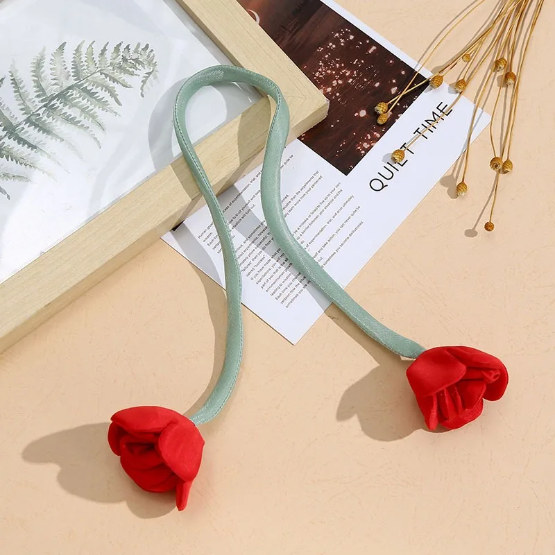 5 Teile/los Handgemachte Künstliche Blume Multi Farben Rose Für DIY Haar Kleidung Dekoration Taschen Kleid Stirnband Decor Zubehör – Detail 7