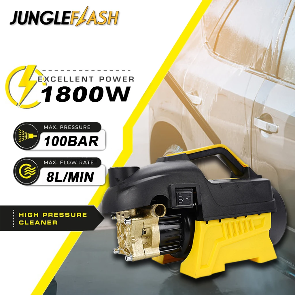 

JUNGLEFLASH Household Car Washing Machine 220V Small Automatic Induction Water Gun High Pressure Cleaning Tool Equipment