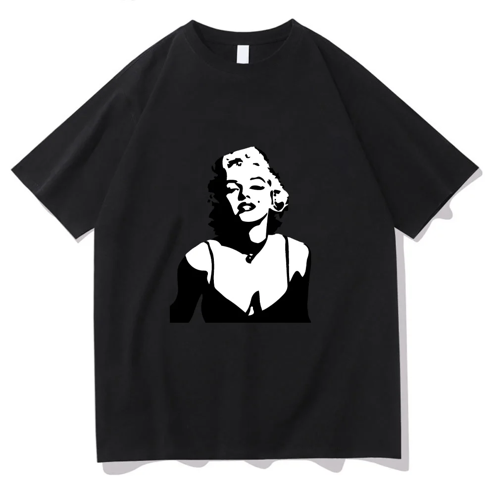 Marilynmonroe T-Shirt Voor Lente 100% Katoenen T-Shirt Funko Pop Hoge Kwaliteit Esthetische T-Shirts Ropa De Mujer O-hals T-Shirt